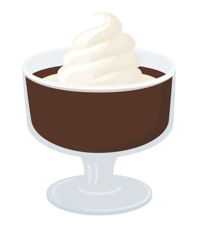 コーヒーゼリーのイラスト
