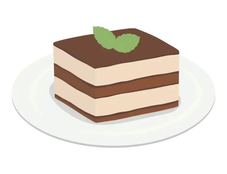 ティラミスのイラスト