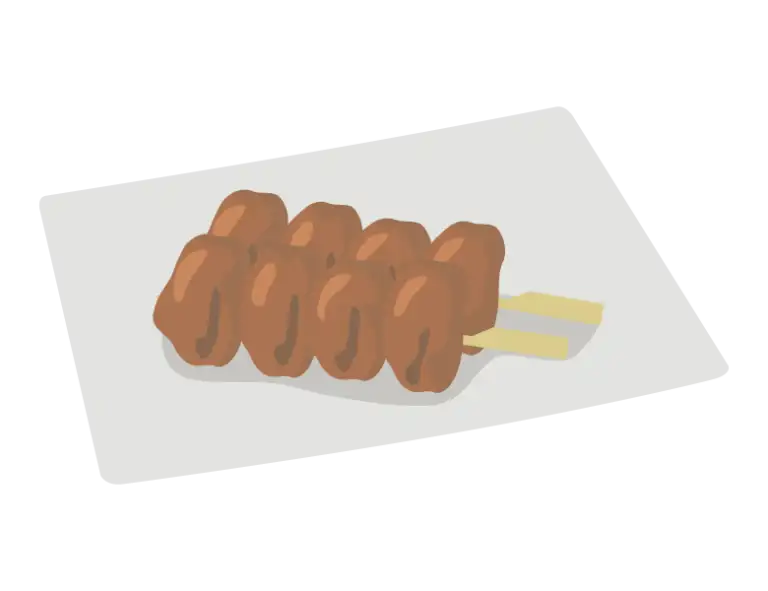焼き鳥のイラスト
