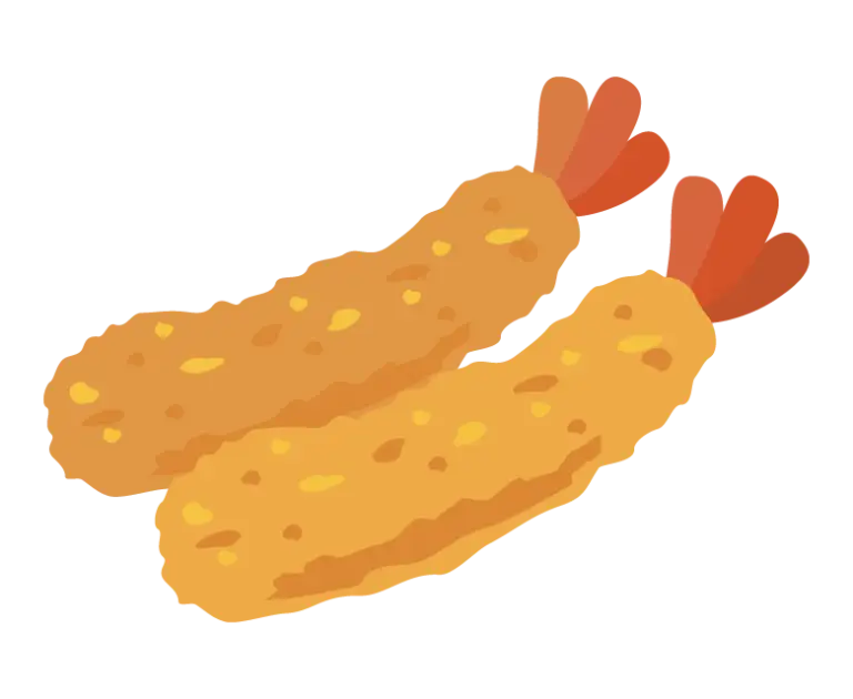 エビフライのイラスト