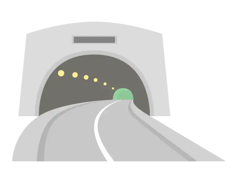 トンネルのイラスト
