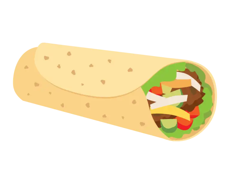 ブリトーのイラスト