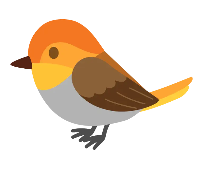 コマドリのイラスト