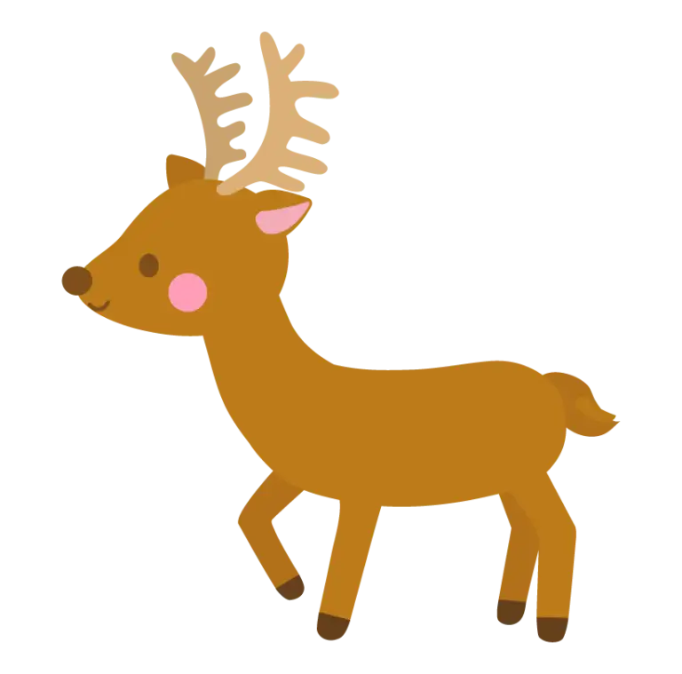 かわいい鹿のイラスト