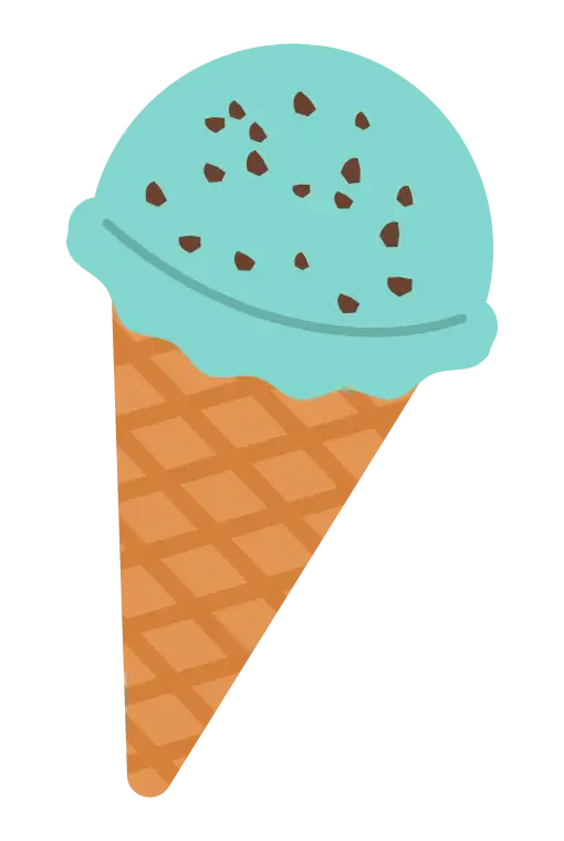 icecream chocolate-mint illust 988