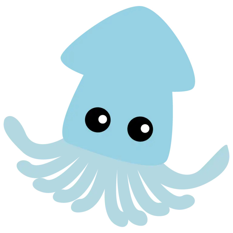 かわいいイカのイラスト