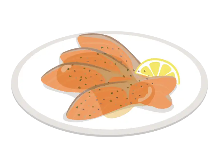 スモークサーモンのイラスト