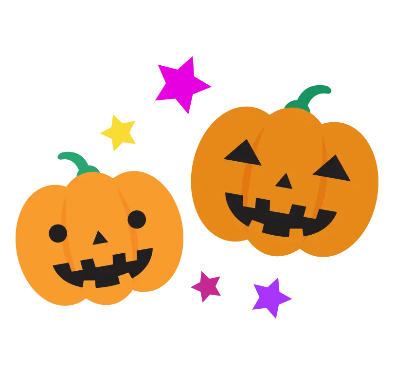 ハロウィンのかぼちゃのイラスト