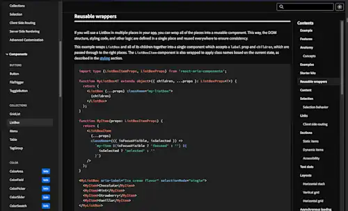 React Aria でアクセシブルなコンポーネントを作成する