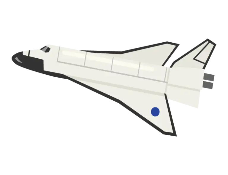 スペースシャトルのイラスト