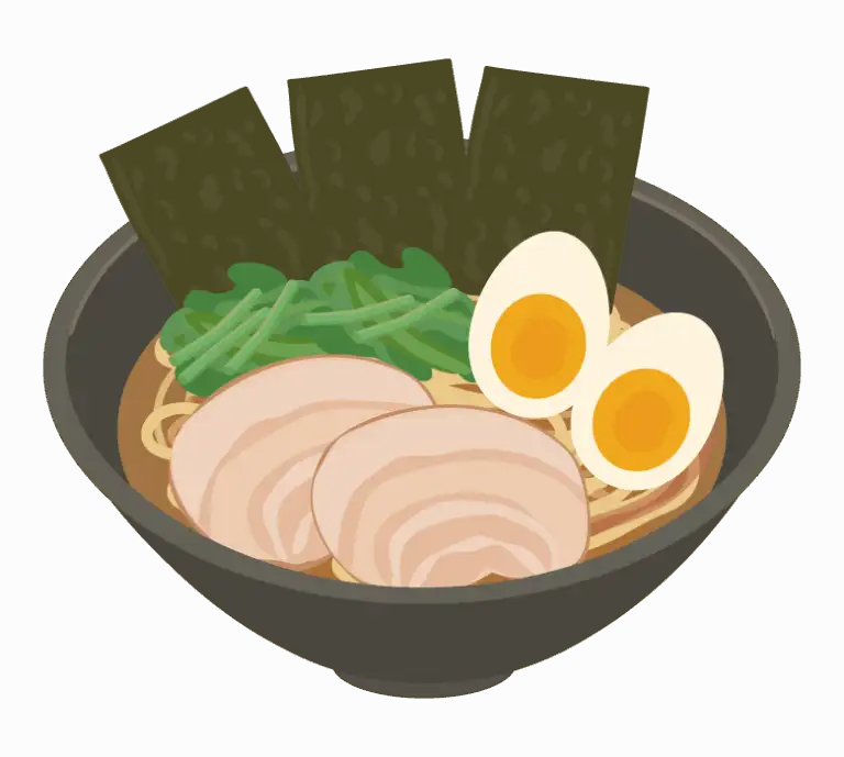 家系ラーメンのイラスト