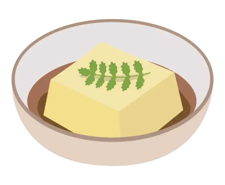 卵豆腐のイラスト