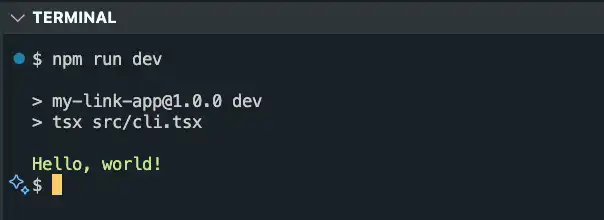 Ink を使って CLI アプリを React で書く