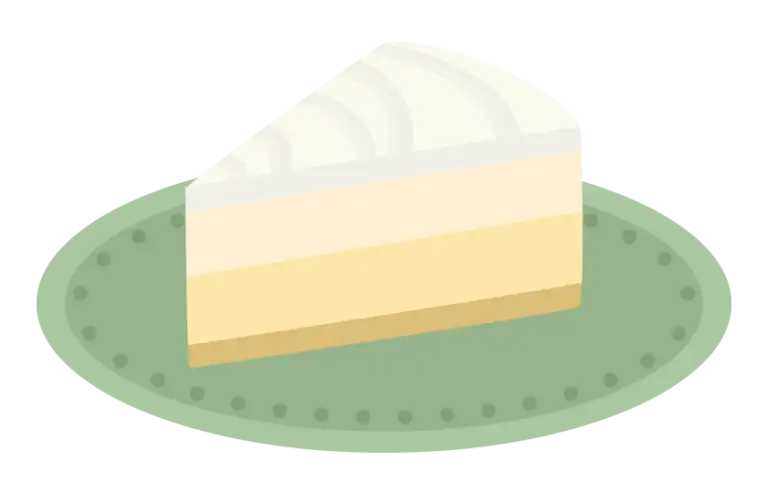 チーズケーキのイラスト