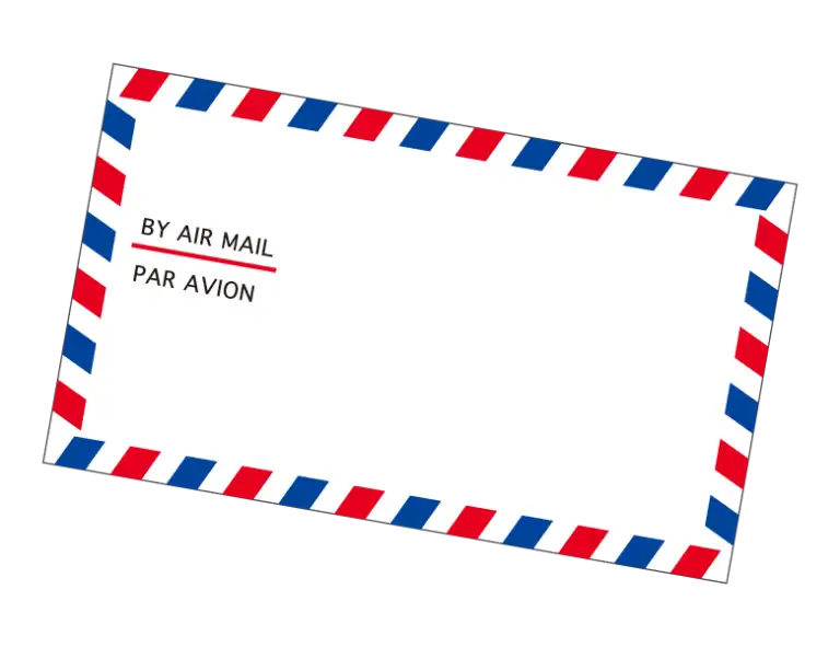 エアメールのイラスト