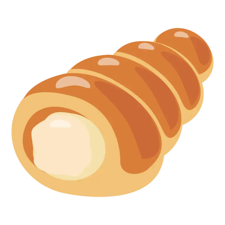 クリームコロネのイラスト