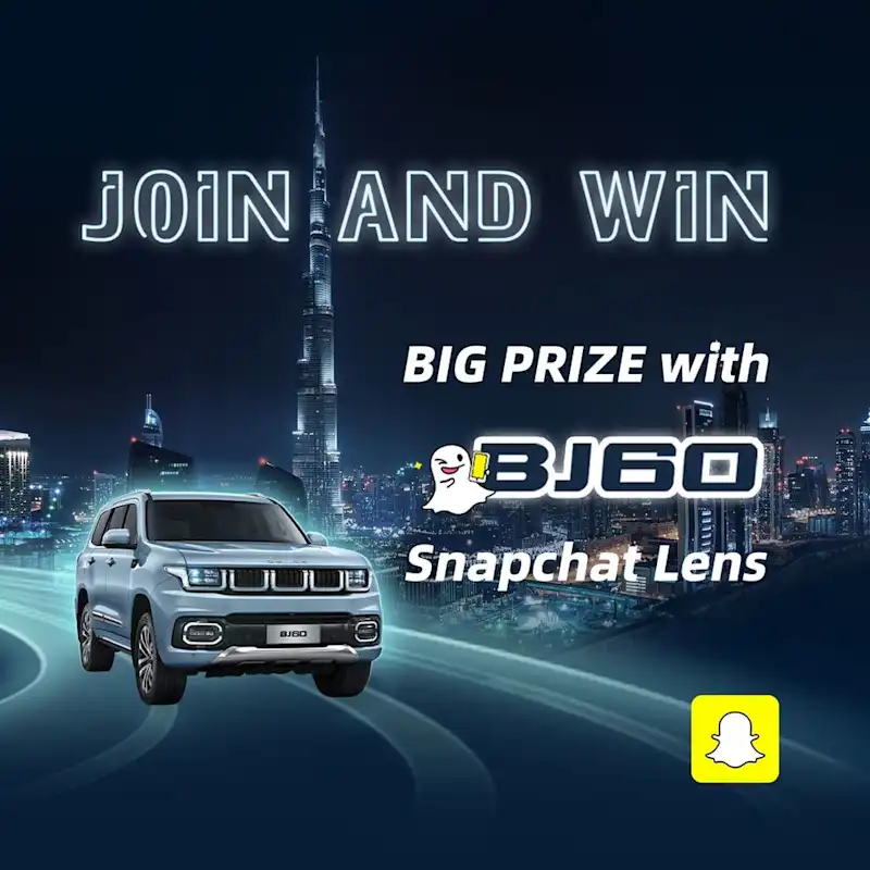 Join and win BIG PRIZE with BJ60 Snapchat Lens