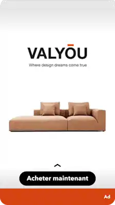 Snapchat ad for Valyou Furniture