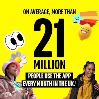 On average, more than 21 million people use the app every month in the UK