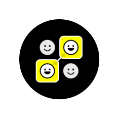 Icons with smiley faces