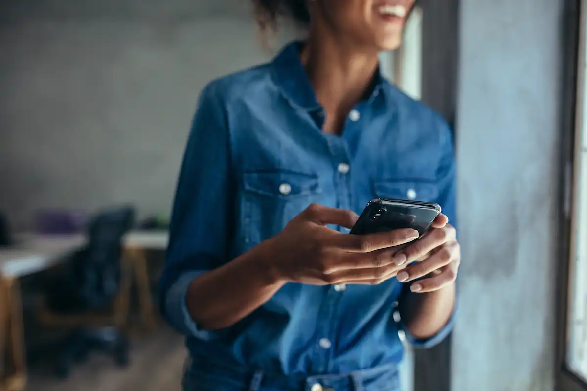 A business owner opens a coupons to advertise on Snapchat