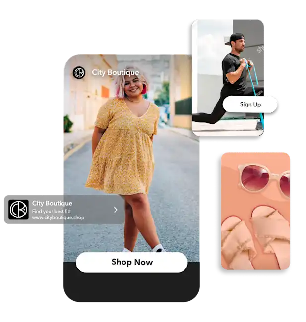 City Boutique Snapchat ad.