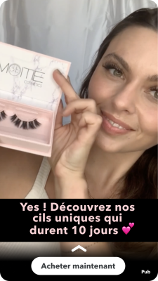 Snapchat ad of Moitie cosmetics