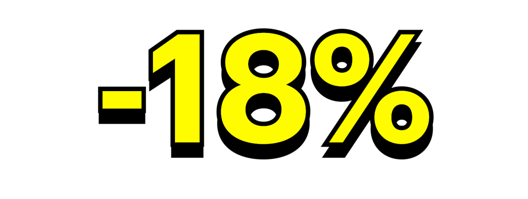 Minus 18 percent