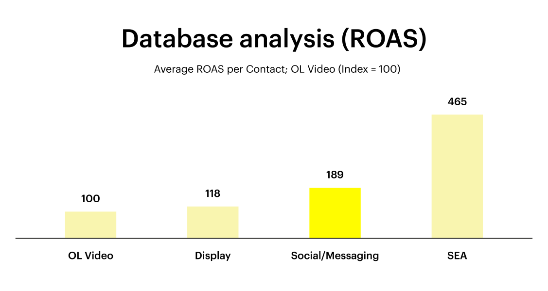 Database analysis ROAS