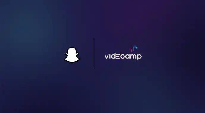 Snapchat and VideoAmp logo