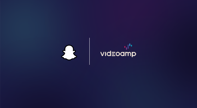 Snapchat and VideoAmp logo