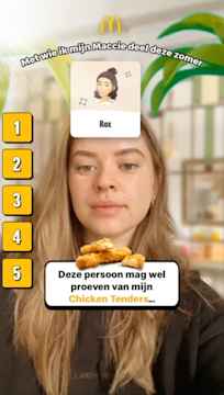 McDonald's Netherlands gamified Snapchat AD. 