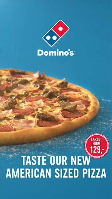 Domino's successful ad on Snapchat