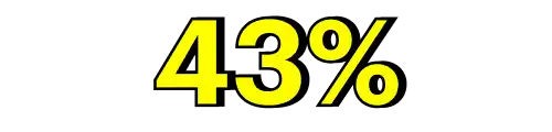 43 percent