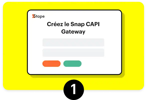 Interface graphique de Stape - Créez une passerelle CAPI Snap
