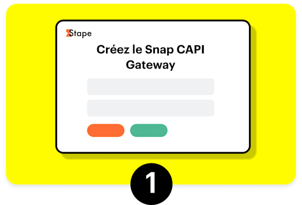 Interface graphique de Stape - Créez une passerelle CAPI Snap