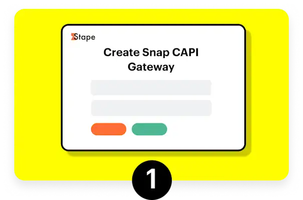 Graphic image that reads - Create Snap CAPI Gateway