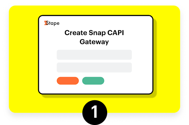 Graphic image that reads - Create Snap CAPI Gateway