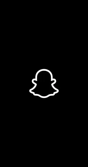 Black Snapchat Ghost Logo