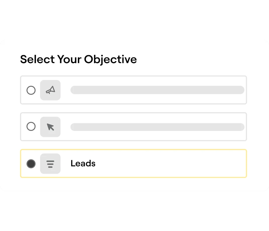 Interface with the leads option selected