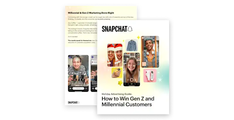 A preview image of Snapchat Advertising Marketing Guide