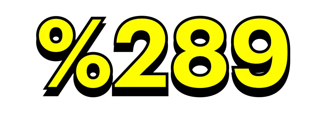 Two hundred eighty nine percent