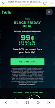 Snapchat helped Hulu boost subscriptions between Black Friday and Cyber Monday with an engaging First Commercial campaign.