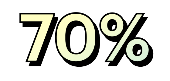 70%