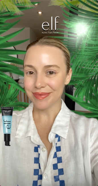 e.l.f. Cosmetics Power Grip Primer AR Lens on Snapchat