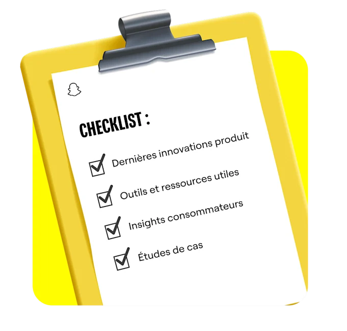 Checklist of content covered by the Snapchat for Business Newsletter