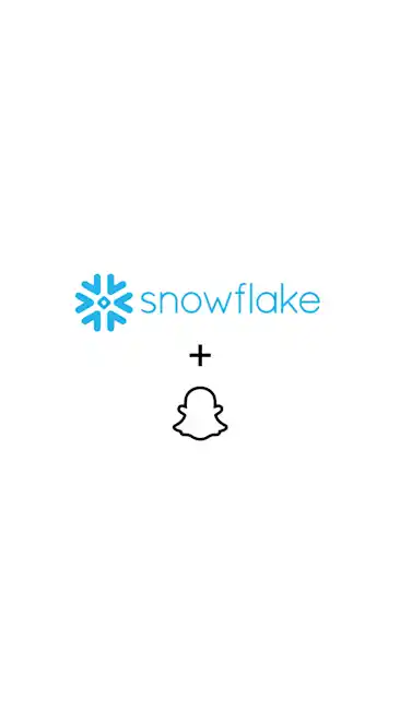 Snowflake and Snapchat Partnership Logos