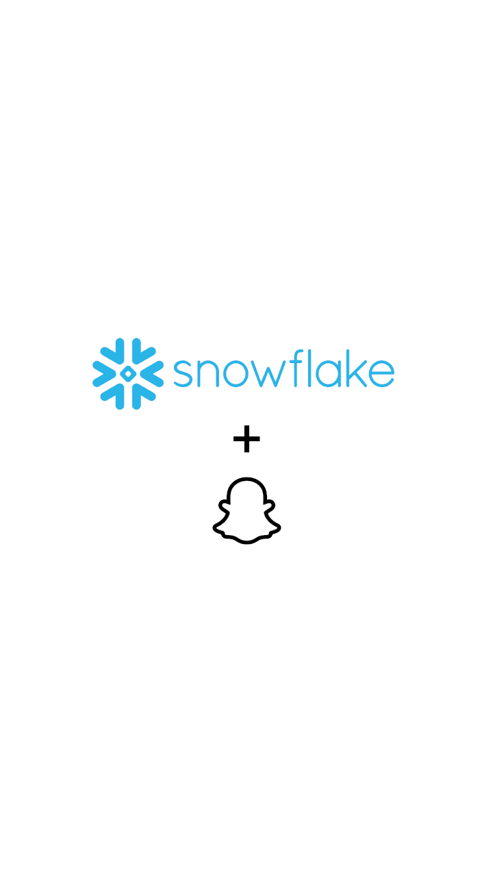 Snowflake and Snapchat Partnership Logos