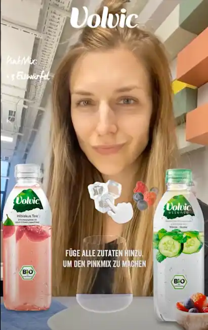 Danone Volvic AR Filter on Snapchat