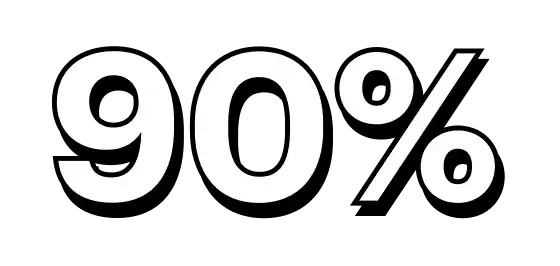 90% icon